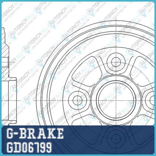 Барабан тормозной GD06799