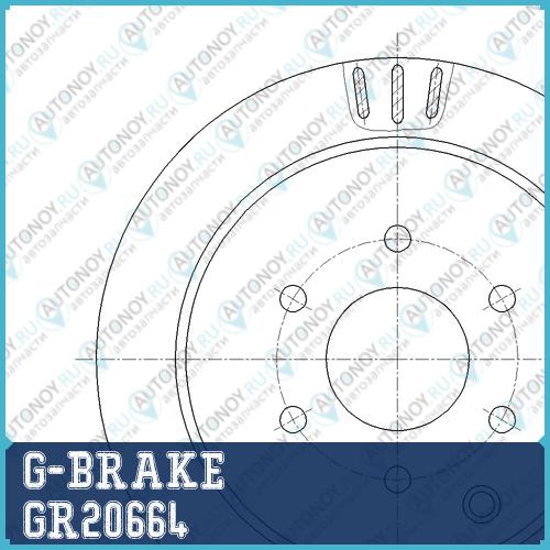 Диск тормозной GR-20664
