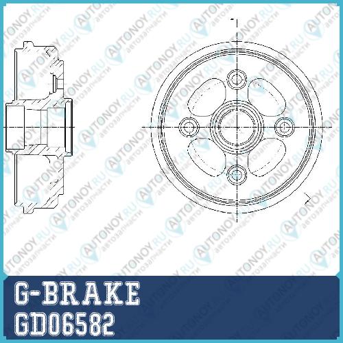 Барабан тормозной GD-06582