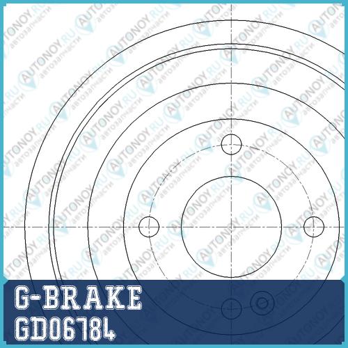 Барабан тормозной GD06784