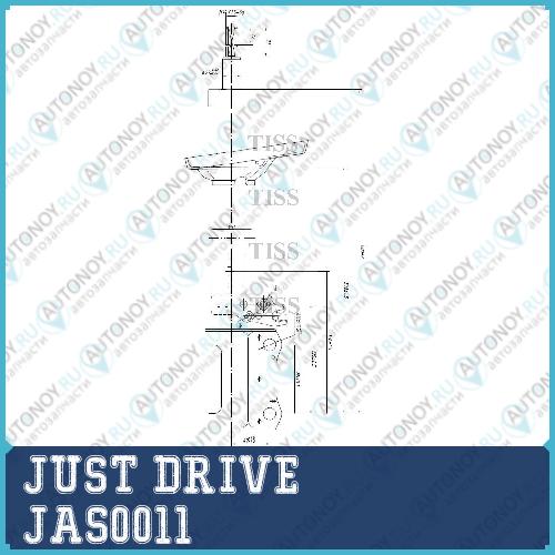 АмортизаторСтойка gas JSA334063  RR-R  JAS0011
