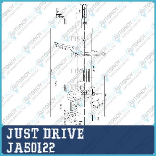 Стойка газомасляная передняя правая /339066/ JAS0122
