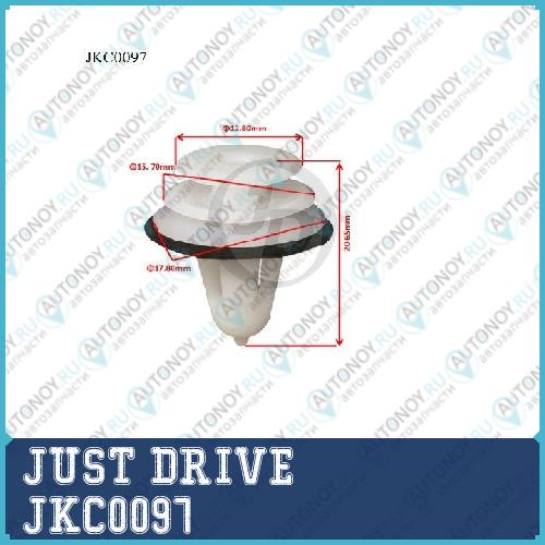 Клипса крепежная уп.10шт JKC0097