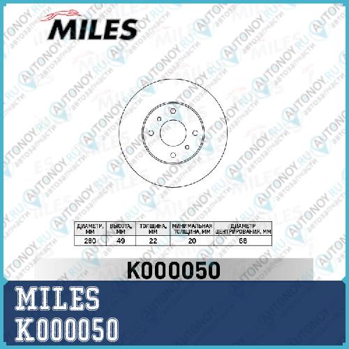 Диск тормозной передний Nissan ALMERA (N16E) 00>06/Primera (P11E) 96>02 (Trw DF4169) K000050
