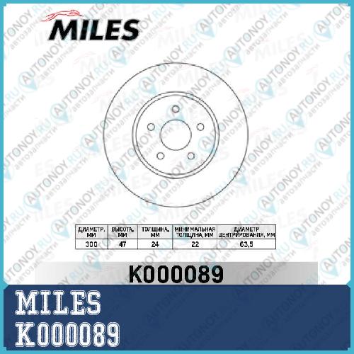 Диск тормозной передний Ford Mondeo III 00>/ JAGUAR X-TYPE 01> (Trw DF4147) K000089