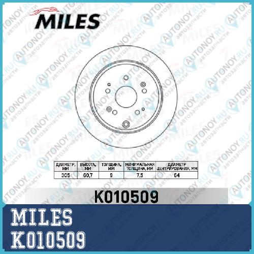 Диск тормозной задний Honda CR-V II 02-06 (Trw DF7374) K010509