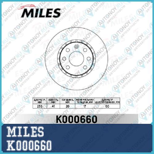 Диск тормозной передний OPEL ASTRA 1.8 91-98/CORSA 1.6 93-00/VECTRA 1.7-1.8 88-95 (Trw DF1624) K000660