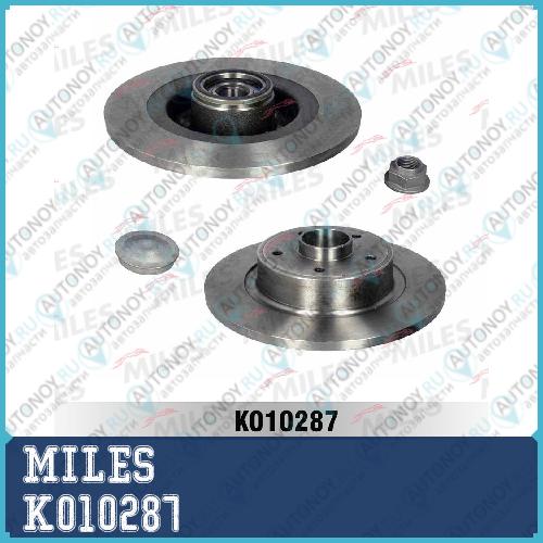 Диск тормозной задний без подшипника Renault LAGUNA II 1.6-3.0 01- (Trw DF4227) K010287