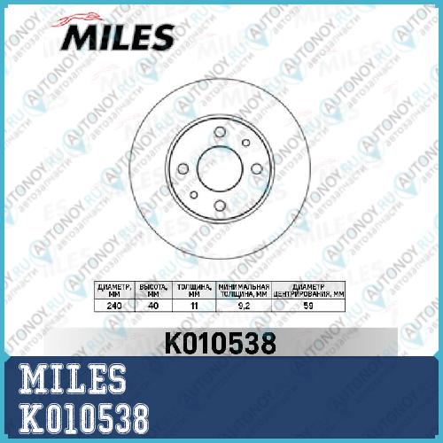 Диск тормозной передний ALFA ROMEO 86-01 Fiat 88- (Trw DF1745) K010538