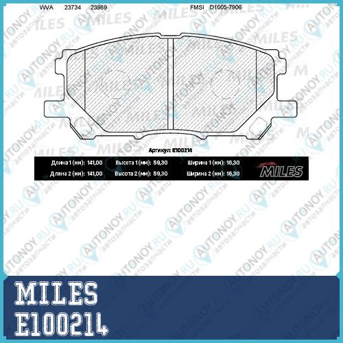 Колодки тормозные передние (без датчика) (Смесь Semi-Metallic) (LEXUS RX300/RX330/RX350 03>08/RX400H 05>09) (Trw GDB3338) E100214