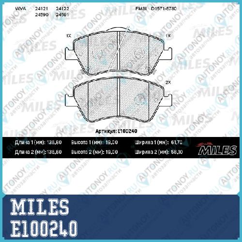Колодки тормозные передние (без датчика) (Смесь Semi-Metallic) (Toyota AURIS 1.33-2.2 07- (Великобритания)) (Trw GDB3481) E100240