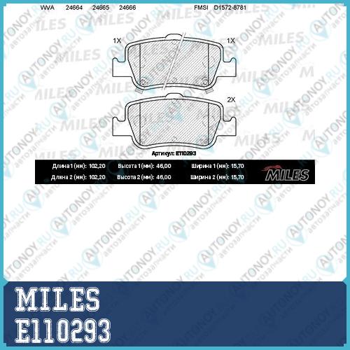 Колодки тормозные задние (без датчика) (Смесь Semi-Metallic) (Toyota AURIS 1.33-2.2 07- (Великобритания)) (Trw GDB3480) E110293