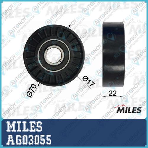 Ролик ремня приводного Mercedes Benz W168/W169/W245/W414 1.4-2.0 (INA 532040430) AG03055