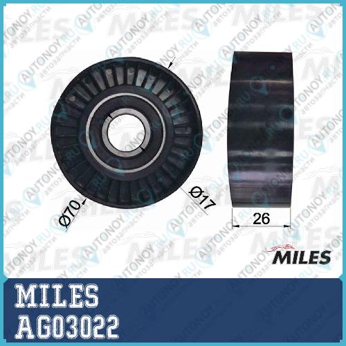 Ролик ремня приводного Mercedes Benz W210/211/202/203/VITO OM 611 98- AG03022