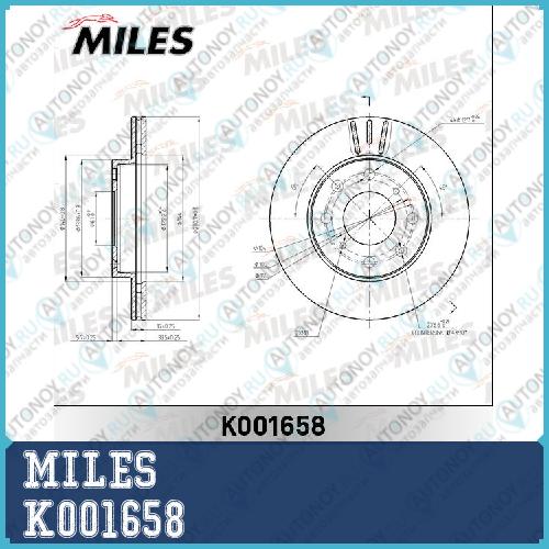 Диск тормозной передний D=231мм. Honda JAZZ 02- (Trw DF7134) K001658