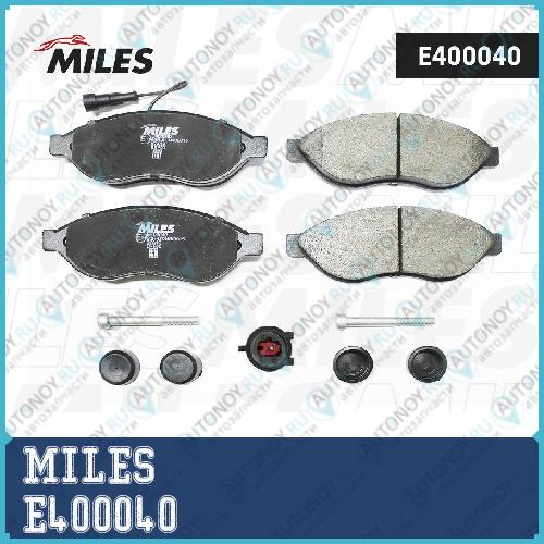 Колодки тормозные передние (с датчиком) (Смесь Low-Metallic) (Fiat DUCATO Citroen JUMPER Peugeot BOXER (250)) (Trw GDB1681) E400040