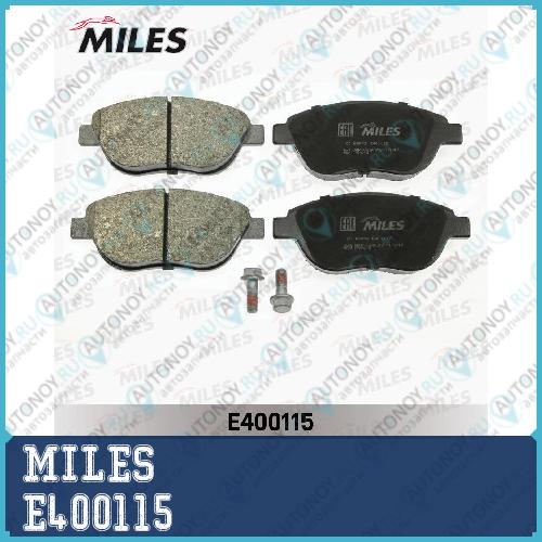 Колодки тормозные передние (без датчика + болты) (Смесь Low-Metallic) Citroen C4/BERLINGO/Fiat DOBLO/Peugeot 307/PARTNER (Trw GDB1464) E400115