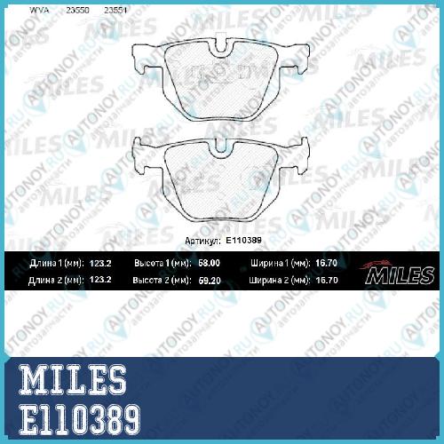 Колодки тормозные задние (Смесь Semi-Metallic) BMW E90/E91/E84 (Trw GDB1560) E110389