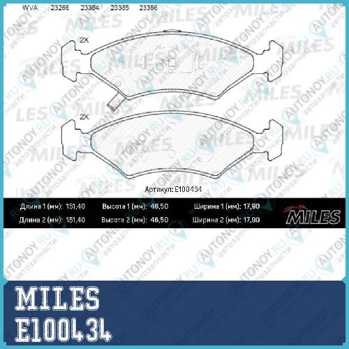 Колодки тормозные передние (Смесь Semi-Metallic) Kia SEPHIA/Shuma 1.5-1.8 95- (Trw GDB3096) E100434