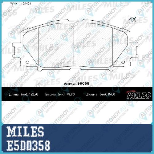 Колодки тормозные передние (Смесь CERAMIC) Toyota PRIUS 1.8 09-/LEXUS CT 1.8 11- (Trw GDB4173) E500358