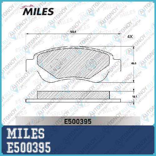Колодки тормозные передние (Смесь CERAMIC) Citroen C1/Peugeot 107/Toyota AYGO 1.0/1.4D 05- (Trw GDB1633) E500395