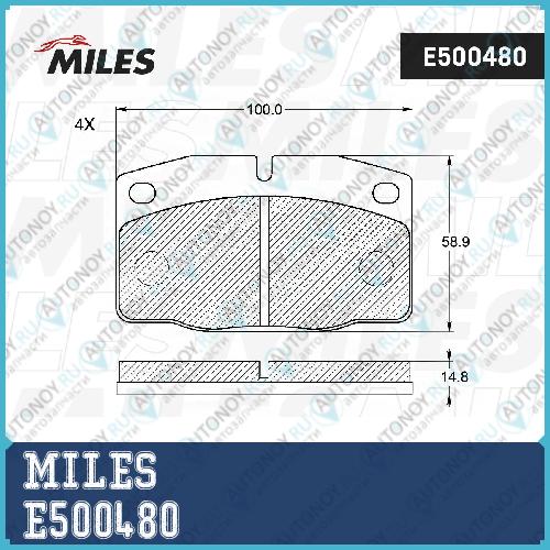 Колодки тормозные передние (Смесь CERAMIC) OPEL KADETT E/DAEWOO NEXIA 8v R13 (Trw GDB199) E500480