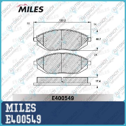 Колодки тормозные передние (Смесь Low-Metallic) Chevrolet Spark 10- (Trw GDB4606) E400549