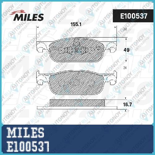 Колодки тормозные передние (Смесь Semi-Metallic) Lada X-RAY (Trw GDB2157) E100537