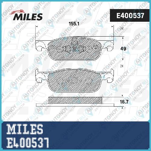 Колодки тормозные передние (Смесь Semi-Metallic) Lada X-RAY (Trw GDB2157) E400537