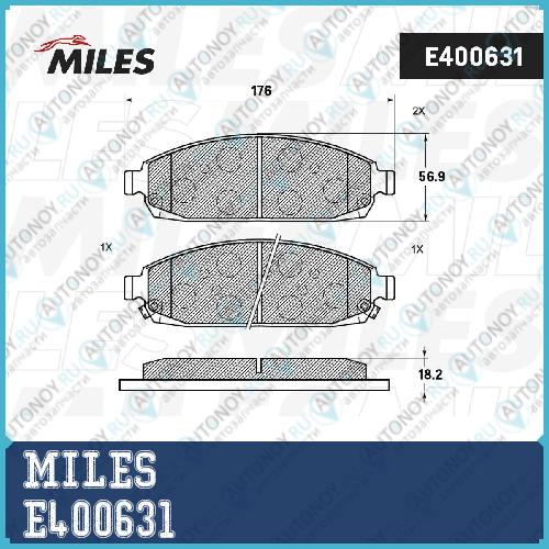 Колодки тормозные передние (Смесь Semi-Metallic) JEEP COMMANDER 3.0-5.8 05-/Grand Cherokee 2.7-5.7 00- (Trw GDB4136) E400631