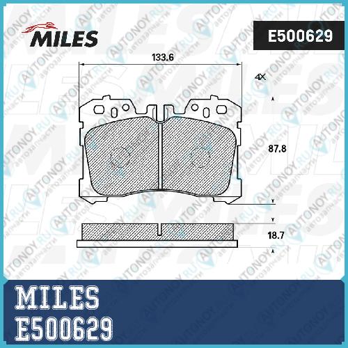 Колодки тормозные передние (Смесь CERAMIC) LEXUS LS460-600 06- (Trw GDB3473) E500629