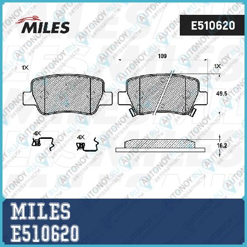 Колодки тормозные задние (Смесь CERAMIC) Toyota AVENSIS 09- (Trw GDB4175) E510620