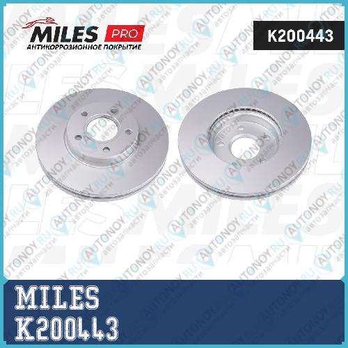 Диск тормозной передний вентилируемый Ford FOCUS II/III/C-Max 03-/VOLVO S40 04- (серия PRO с защитным покрытием) (Trw DF4465) K200443