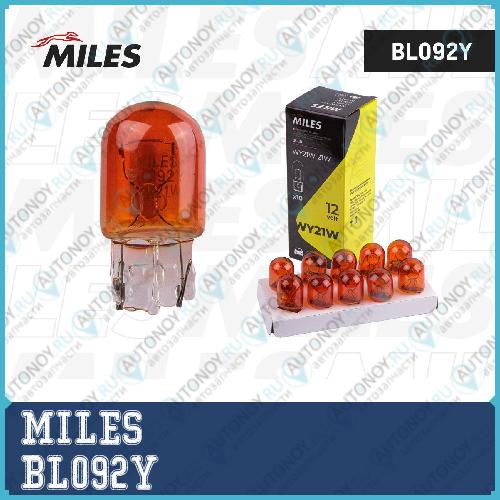 Лампа WY21W 12V 21W W3x16d AMBER  BL092Y