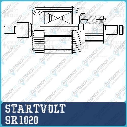 Ротор стартера для а/м Ford Transit (06-) 2.2D (SR 1020)