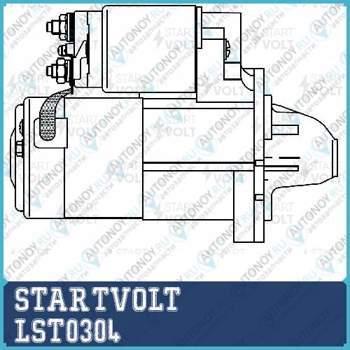 Стартер для а/м Dodge Neon (99-) 2.0i/Chrysler PT Cruiser (00-) 2.4i (LSt 0304)