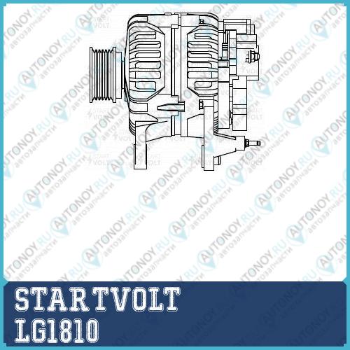 Генератор для а/м VAG Octavia I (00-)/Golf IV (00-) 1.6i 70A (LG 1810)