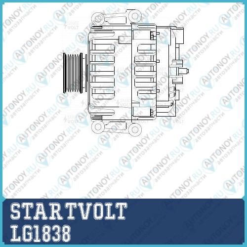 Генератор для а/м VAG Tiguan 07-/Q3 11- 2.0TFSi 140A LG1838