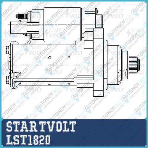 Стартер для а/м VAG Octavia A5 04-/Golf V 04-/Jetta 04- 1.6i 11кВт LSt1820