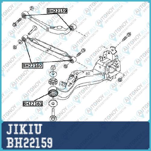 Сайлентблок задн подески Nissan Qashqai J10 J11 X-Trail T31 T32 BH22159
