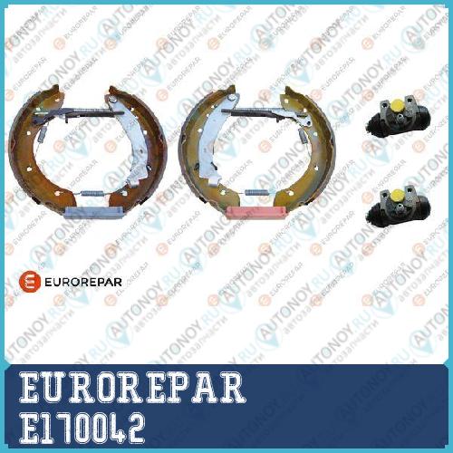 Комплект для барабанного тормоза колодки +цилиндр+мех-зм подвода. PSA BERLINGO/XSARA/PSA PARTNER 1.1-2.0 96> E170042