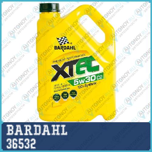 Масло моторное синтетическое BARDAHL XTEC C2 5W-30 4л 36532