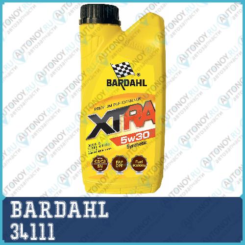 Масло моторное синтетическое BARDAHL ХTRA 5W-30 1л 34111