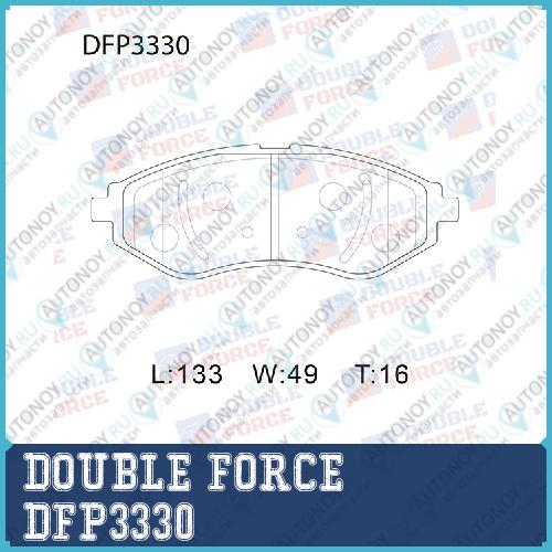 Колодки тормозные дисковые Double Force DFP3330