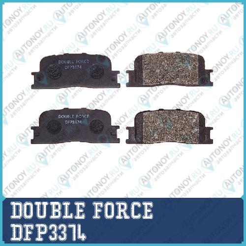 Колодки тормозные дисковые Double Force DFP3374