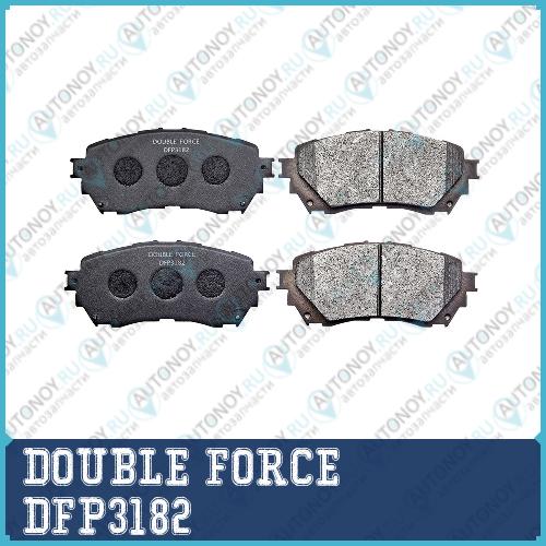 Колодки тормозные дисковые Double Force DFP3182