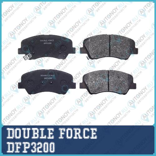 Колодки тормозные дисковые Double Force DFP3200
