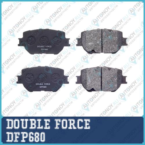 --Колодки тормозные дисковые Double Force DFP680