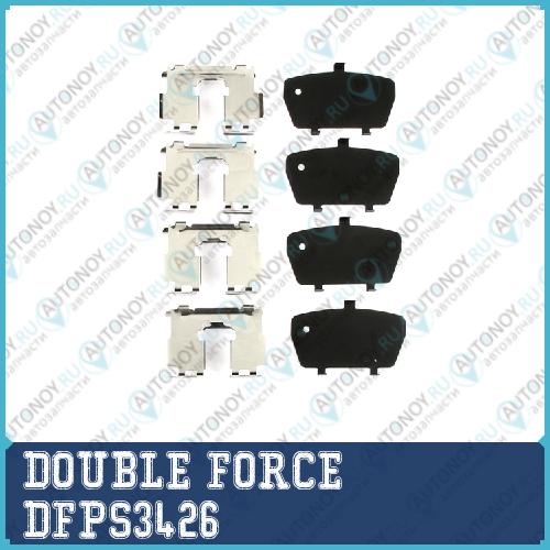 Комплект противоскрипных пластин DOUBLE FORCE DFPS3426