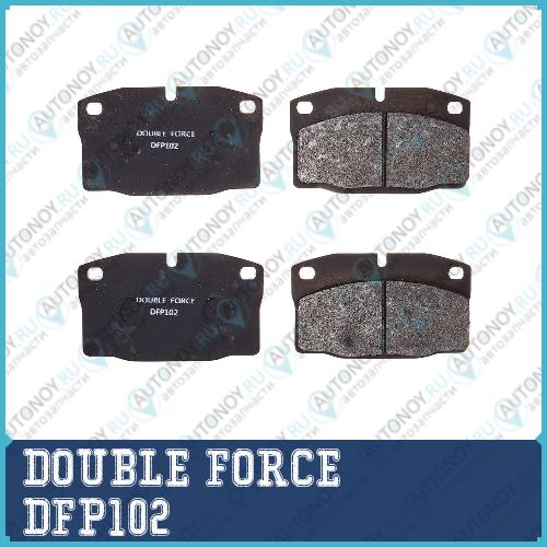 Колодки тормозные дисковые Double Force DFP102
